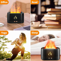 Aroma Diffuser with Flame Light Mist Humidifier Aromatherapy Diffuser