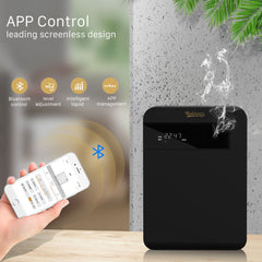 Bakhory Smart Bluetooth Essential Oil Diffuser Machine | App-Controlled Aromatherapy System with Variable Fan Speeds & High-Efficiency Atomization