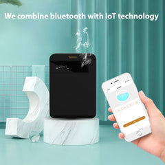 Bakhory Smart Bluetooth Essential Oil Diffuser Machine | App-Controlled Aromatherapy System with Variable Fan Speeds & High-Efficiency Atomization