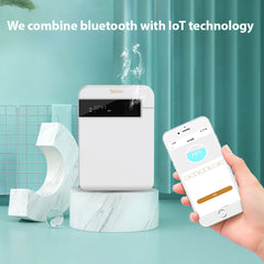 Bakhory Smart Bluetooth Essential Oil Diffuser Machine | App-Controlled Aromatherapy System with Variable Fan Speeds & High-Efficiency Atomization